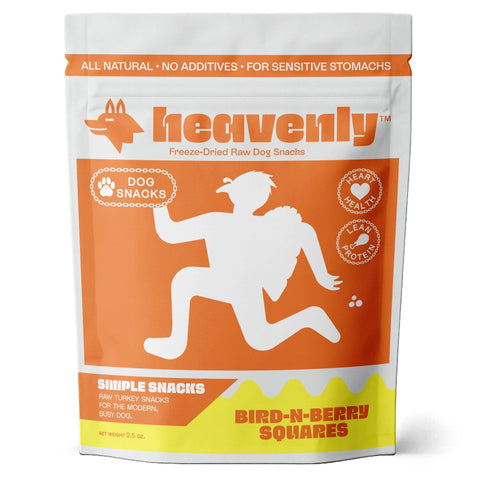 Heavenly Pet Food - Heavenly Simple Snacks - Bird-N-Berry Squares Dog Treats