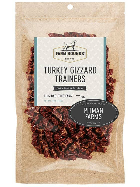 Farm Hounds - Turkey Gizzard Trainer Treats - All-Natural - 4oz
