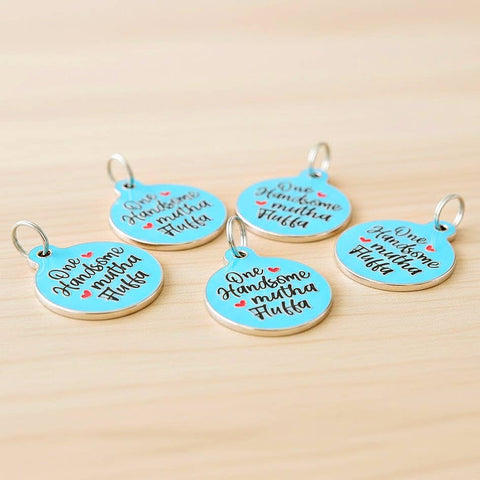 Bad Tags - Enamel Dog ID Tag with Personalized QR Code - Mama's Boy