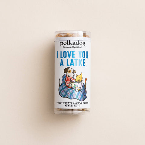 Polkadog - Holiday Mini Tube: I Love You A Latke - Dog Treats