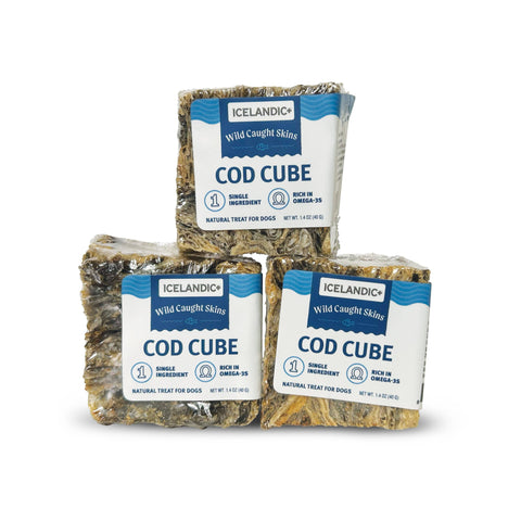 Icelandic+ - Cod Skin Large Cube Dog Treat