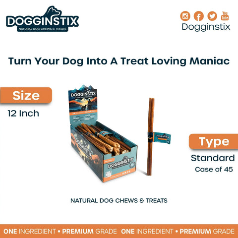 Dogginstix - 12" Standard Bully Sticks