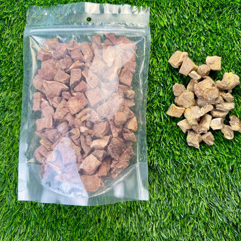 Golden Nibbles - Pork Tongue - 3oz Bag - Freeze-Dried Treat for Dogs & Cats