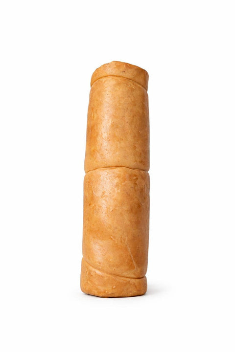 Wild Wolf Bully Sticks - 9-12” Peanut Butter Collagen Cheek Rolls (Case of 25)