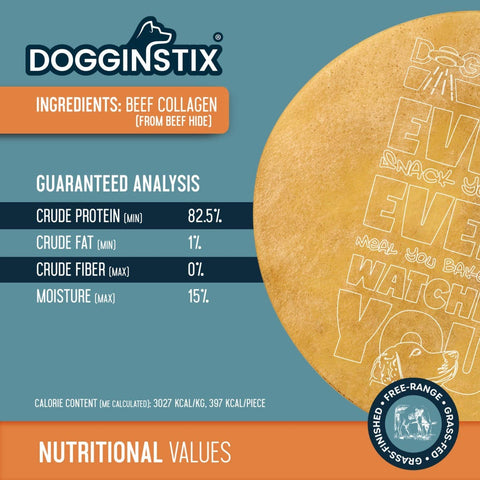 Dogginstix - Beef Collagen UFO - Frisbee Disc