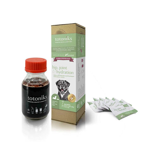 Totoniks Hip, Joint & Hydration Starter Pack – for small dogs under 33lb (15kg)