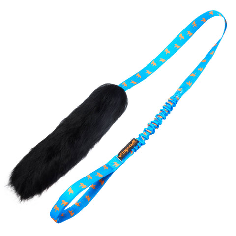Tug-E-Nuff - Sheepskin Bungee Chaser | Interactive Dog Toys | Tug-E-Nuff