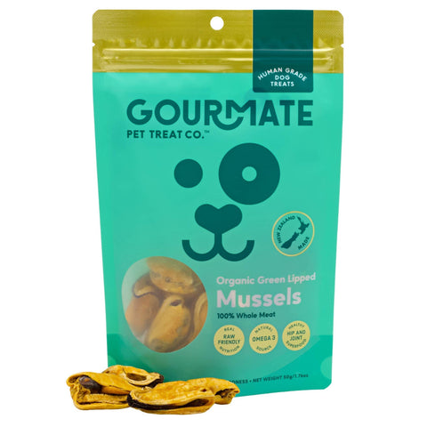 Gourmate Pet Treat Co. - Gourmate Organic Green Lipped Mussels | 100% Mussel Treat
