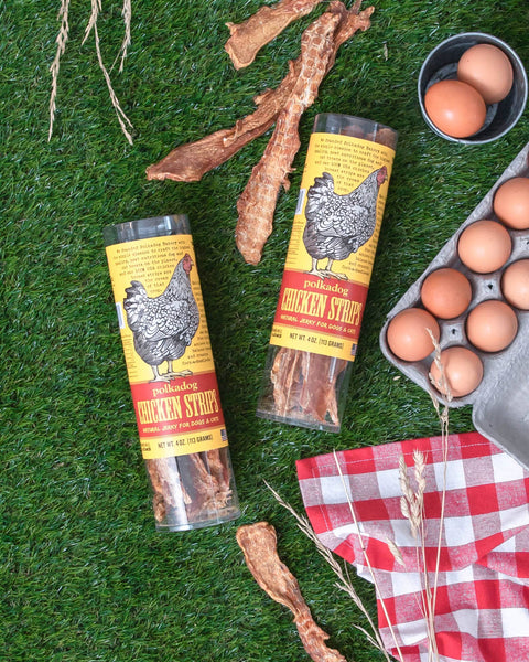 Polkadog - Chicken Strip Jerky - 4oz Tube - Dog Treats