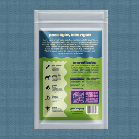 Heavenly Pet Food - Heavenly Hiker's Hound - Raw Turkey Recovery Bar for Dogs