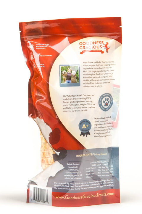Goodness Gracious - Hula Lula Turkey (Human Grade, 1 Ingredient Jerky) - 5oz