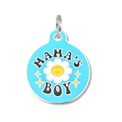 Bad Tags - Enamel Dog ID Tag with Personalized QR Code - Mama's Boy