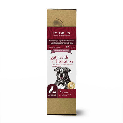 Totoniks Gut Health & Hydration Starter Pack – for big dogs over 33lb (15kg)