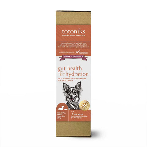 Totoniks Gut Health & Hydration Starter Pack - for small dogs under 33lb (15kg)