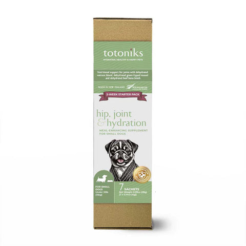 Totoniks Hip, Joint & Hydration Starter Pack – for small dogs under 33lb (15kg)