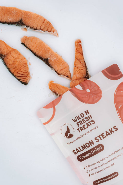 Wild n Fresh Treats - Freeze-Dried Salmon Steaks