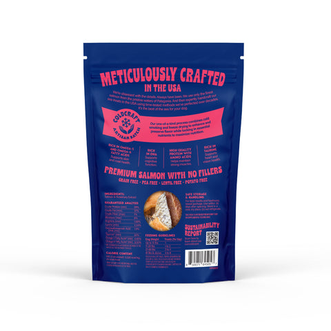 Finfare Pet Foods - Freeze-Dried Salmon Skin Strips for Dogs, 4oz