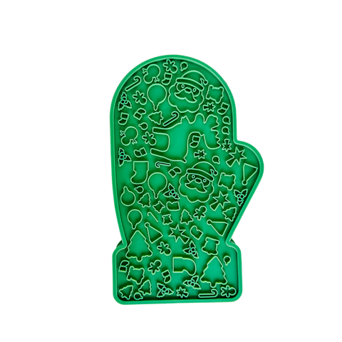 Barks and Brownies - Christmas Slow Feeder Mitten (Red or Green)