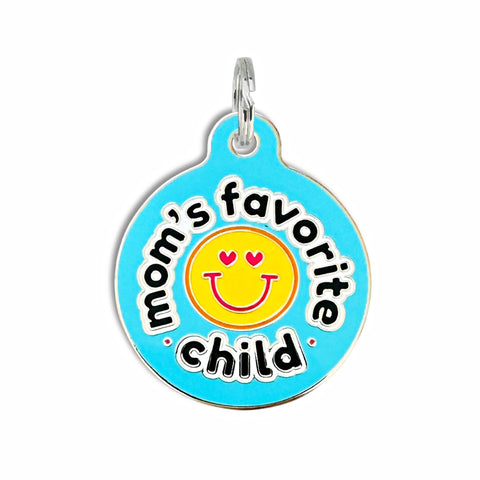 Bad Tags - Dog ID Tag with Personalized QR Code - Mom's Favorite Child 