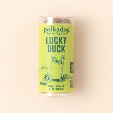 Polkadog - Mini Tube: Lucky Duck, Training Bits - 2.5oz - Dog Treats