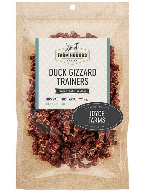 Farm Hounds - Duck Gizzard Trainer Treats - All-Natural - 4oz