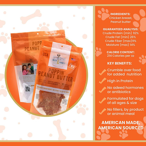 Mika and Sammy's Gourmet Pet Treats - Poppin’ Peanut Butter