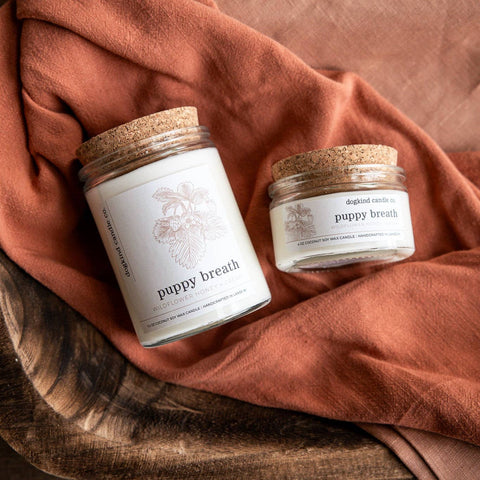 Dogkind Candle Co - Puppy breath - wildflower honey + cream