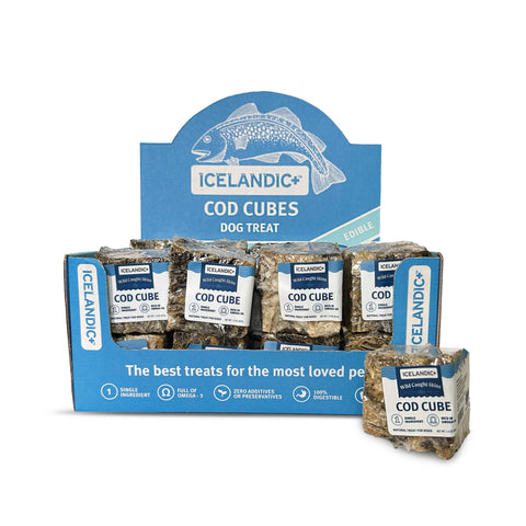 Icelandic+ - Cod Skin Large Cube Dog Treat