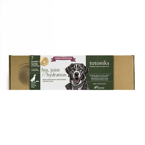 Totoniks Hip, Joint & Hydration Starter Pack – for big dogs over 33lb (15kg)