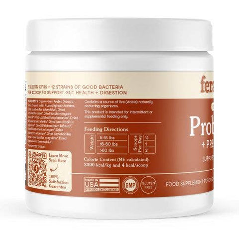 Fera Pets - USDA Organic Probiotics with Prebiotics for Dogs and Cats