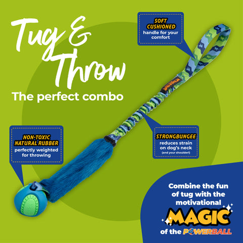 Tug-E-Nuff - Fauxtastic PowerBall Bungee | Strong Dog Toys | Tug-E-Nuff