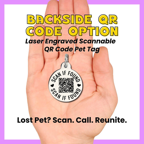 Bad Tags - Dog ID Tag w/ Scannable QR Code - Don't F*ck with my Mom