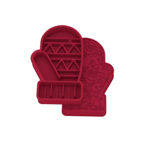 Barks and Brownies - Christmas Slow Feeder Mitten (Red or Green)