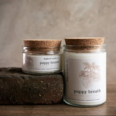 Dogkind Candle Co - Puppy breath - wildflower honey + cream