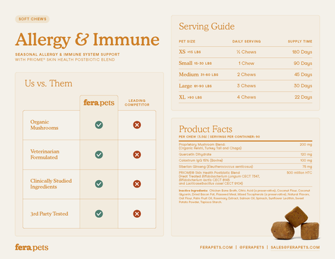 Fera Pets - Allergy & Immune Soft Chews for Dogs - 30ct