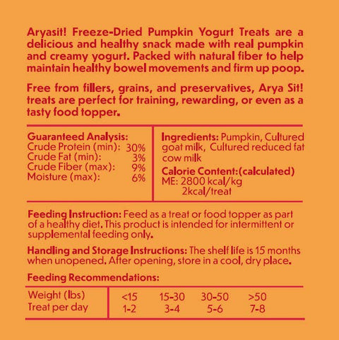 Arya Sit! - Freeze-Dried Pumpkin Yogurt