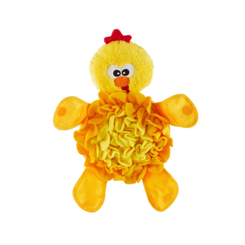 Pet Palette Distribution - Nina Ottosson Snuffle Palz Chicken Interactive Plush Dog Toy