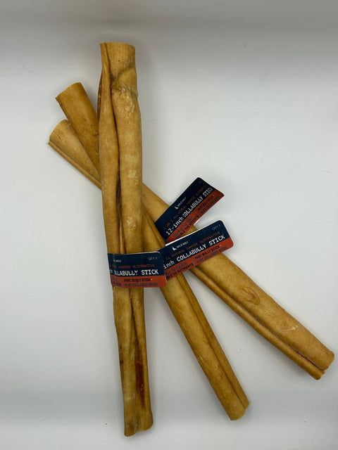 Wild Wolf Bully Sticks - 12-inch CollaBully Stick - 100% Natural Dog Chew Treats