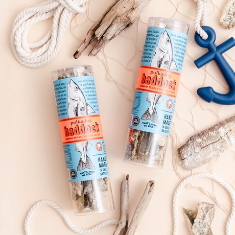 Polkadog - Haddock Skin Jerky - 2oz Tube - Dog Treats