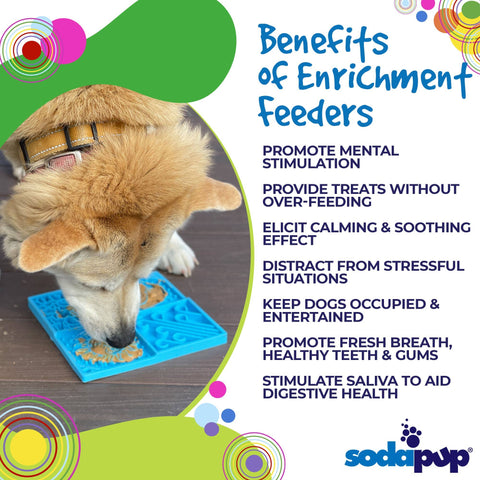 SodaPup Dog Toys - Sky Design eMat Enrichment Lick Mat