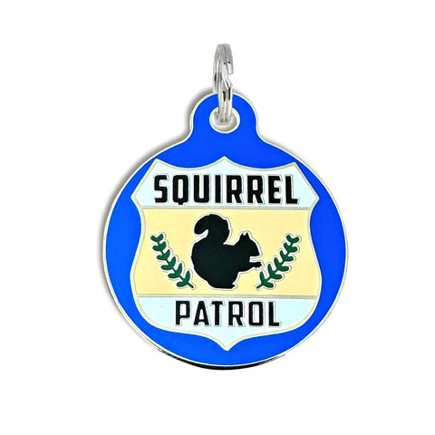 Bad Tags - Dog ID Tag with Personalized QR Code - Squirrel Patrol