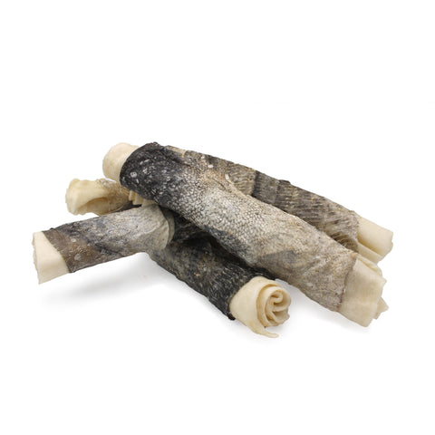 Icelandic+ - Rolled Beef Collagen Wrapped With Cod Skin 8" Chew Stick