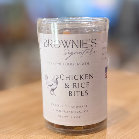 Brownie's Dog Treats - Chicken & Rice Bites - Pocket Tube