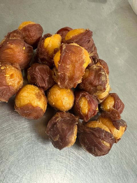 Tapia raw meats for pet food - Egg Yolk Wrapped With Jerky