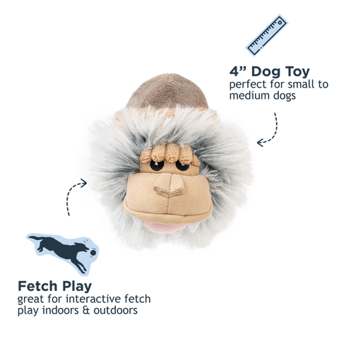 Tall Tails - Tall Tails Yeti Hat 2-in-1 Fetch Ball Dog Toy