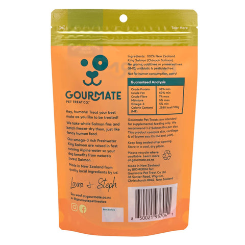 Gourmate Pet Treat Co. - Gourmate Alpine Freshwater Salmon Fin | 100% Salmon Treat