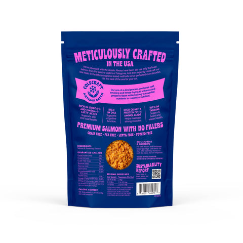 Finfare Pet Foods - Freeze-Dried Salmon Sprinkles (Topper) for Cats, 6oz