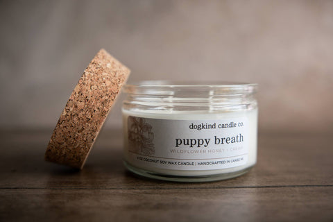Dogkind Candle Co - Puppy breath - wildflower honey + cream