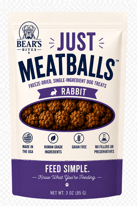 Bear's Bites – Just Meatballs Freeze-Dried Dog Treats