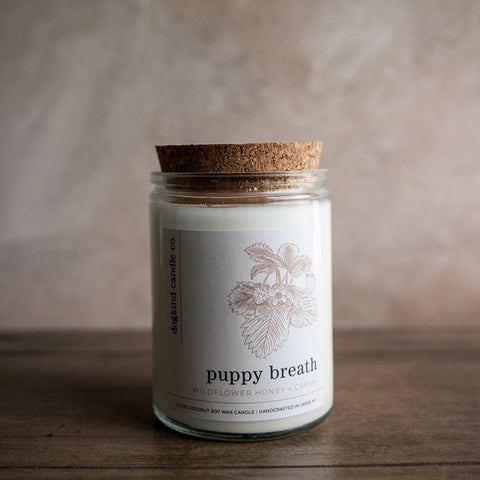 Dogkind Candle Co - Puppy breath - wildflower honey + cream